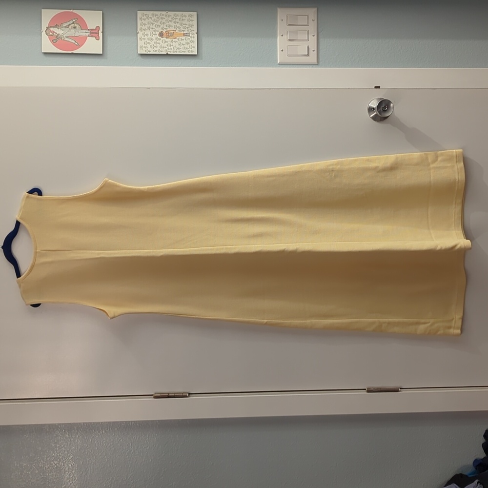 Christopher Banks Sun, Moon, And Star Yellow Maxi Dress Size Medium - Picture 6 of 7